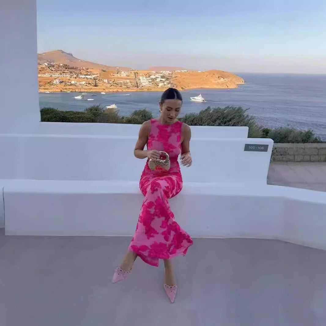 "Soft Life In Bloom Maxi Dress"