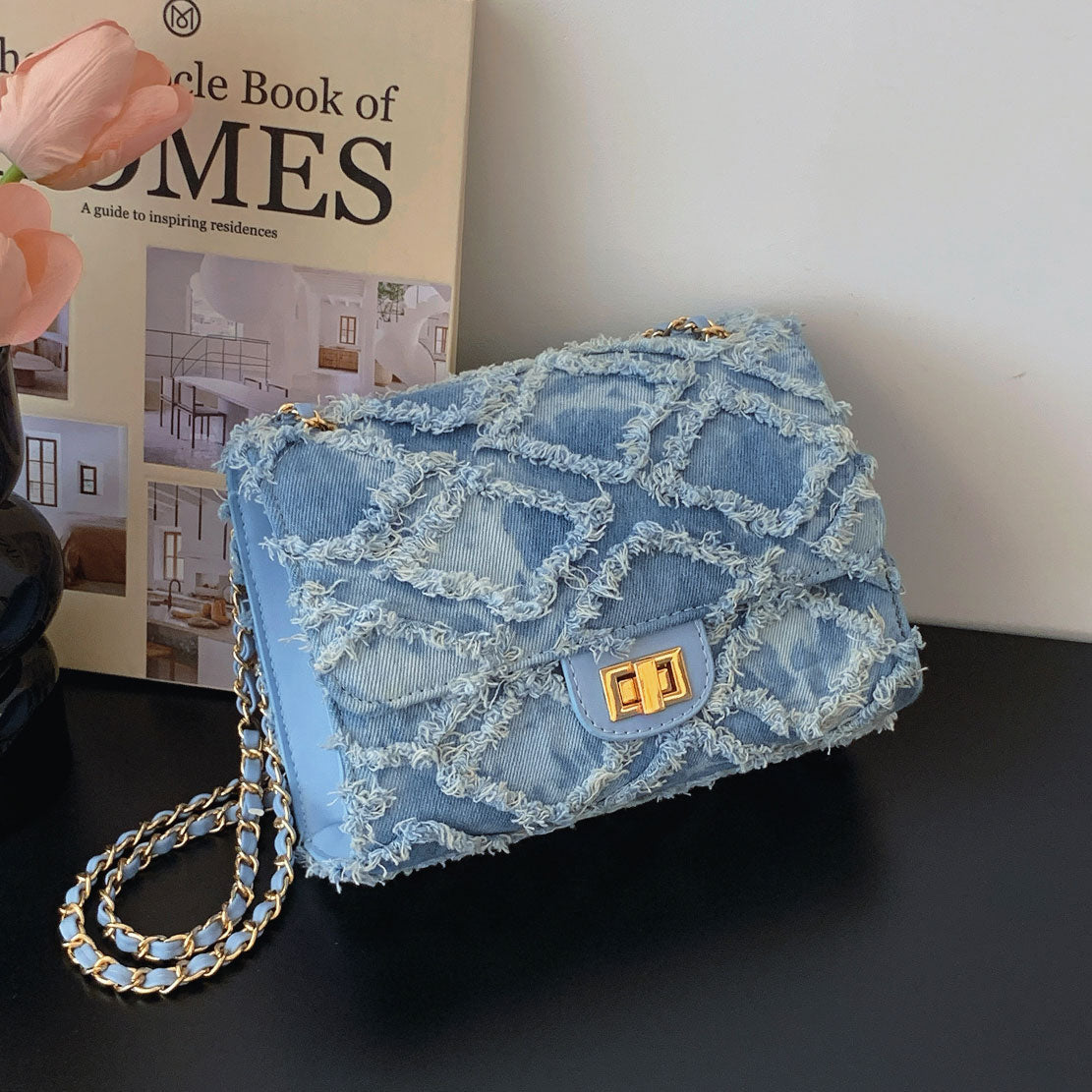 "Denim Doll Shoulder Bag"